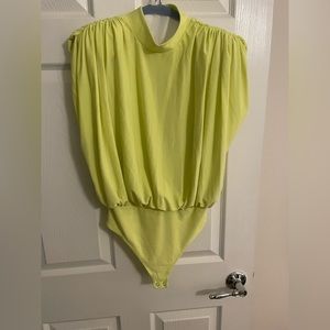 Express size small padded shoulder bodysuit